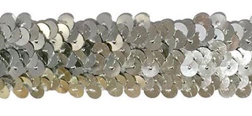 3 soros elasztikus flitterbortni, 3 cm széles